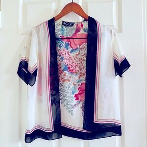 Shangri-La Vintage Paradise Floral Sheer Cardigan